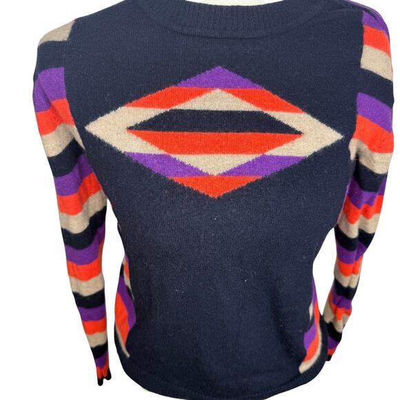 Marc by Marc Jacobs Merino Wool Sweater Womens M Geometric Colorblock Knit - Picture 6 of 7
